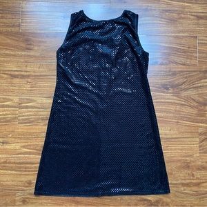Vintage 90's Great American Sportswear Black Sparkle Sleeveless Dress Size 11